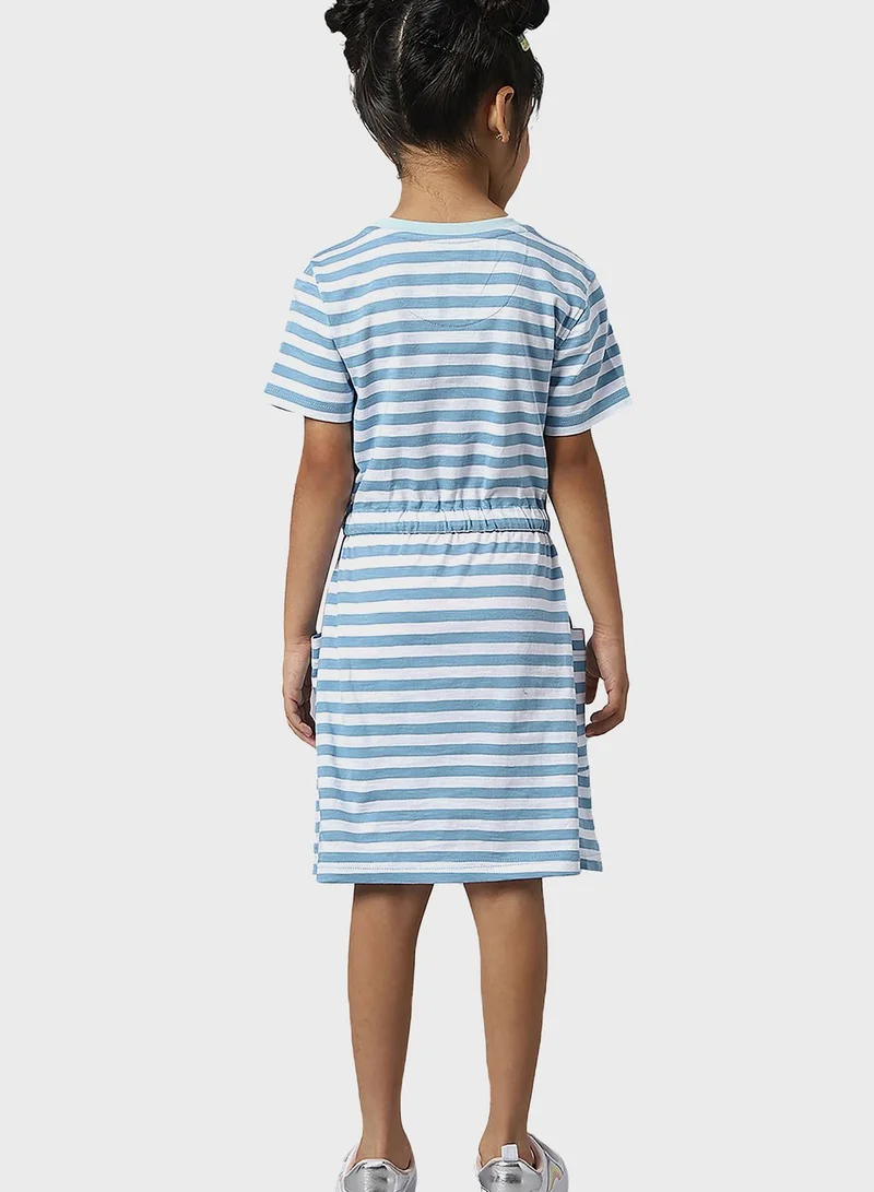bhpoloclub Youth Stripe Midi Dress