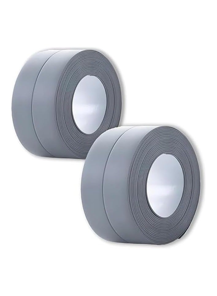 erorex Caulk Strip Self Adhesive Tape, 2 PCS 3.8cm × 3.3m Waterproof Self Adhesive Strip Tape, Suitable for Kitchen Countertop Sink, Floor Wall Edge, Kitchen & Bath Caulk tape Sealant strip - Image 1