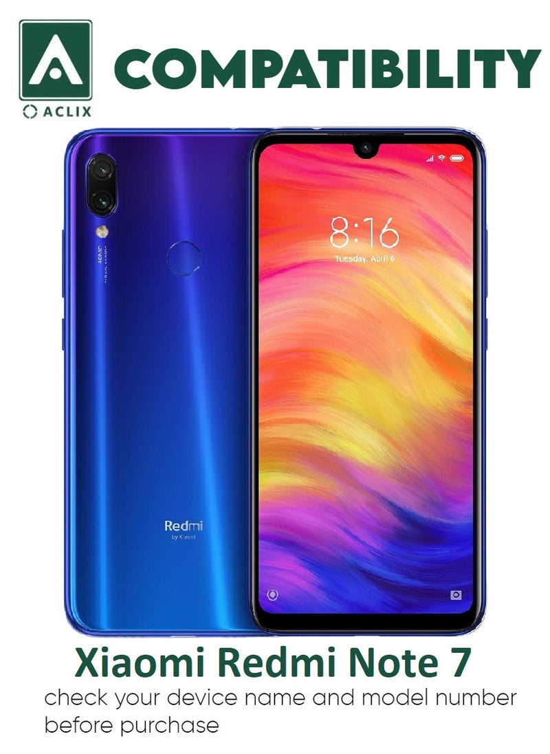 ACLIX 3 Pieces Antistatic ESD Dustproof Premium Quality High Definition Tempered Glass Screen Protector Designed For Xiaomi Redmi Note 7 - Image 3