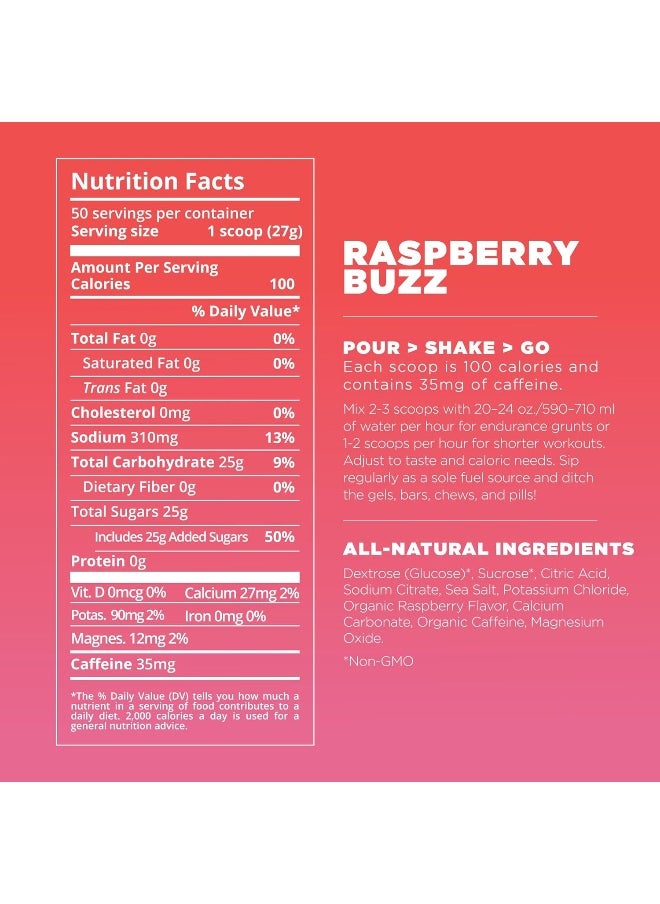 Tailwind Nutrition Endurance Fuel, Electrolyte & Hydration Sports Drink Mix Powder With Caffeine, Gluten-Free, Vegan, Raspberry Buzz, 50 Servings (Caffeinated)  - Image 5