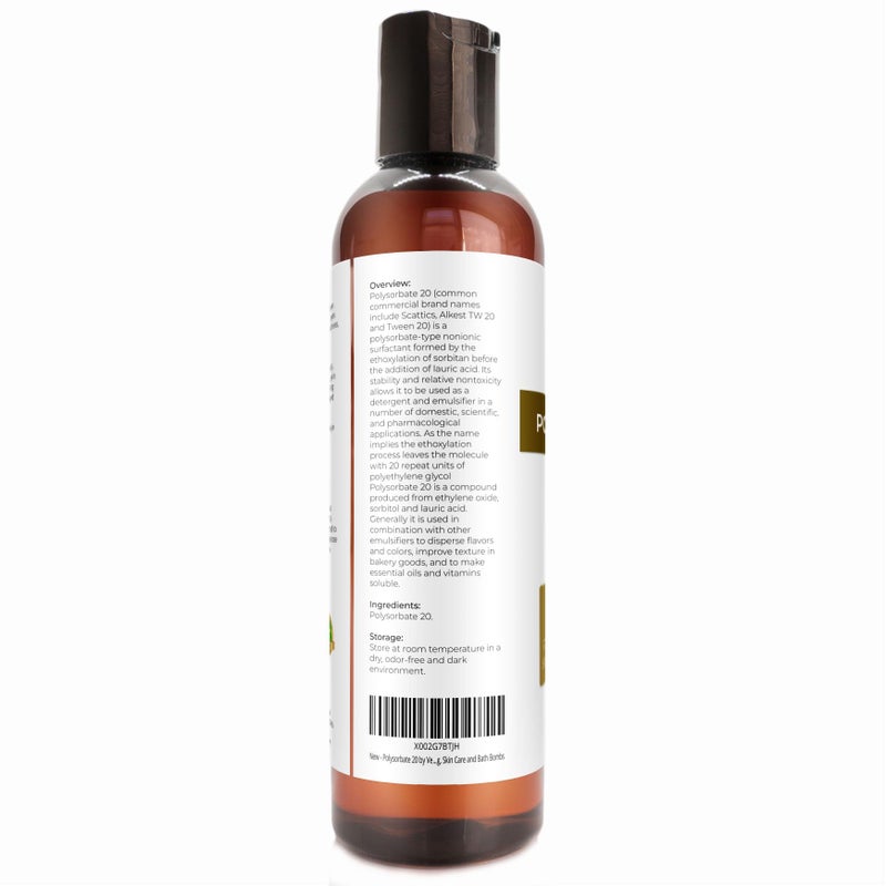velona Polysorbate 20 by Velona - 4 Fl Oz | Solubilizer, Food & Cosmetic Grade | All Natural for Cooking, Skin Care and Bath Bombs | Use Today - Enjoy Results - Image 3