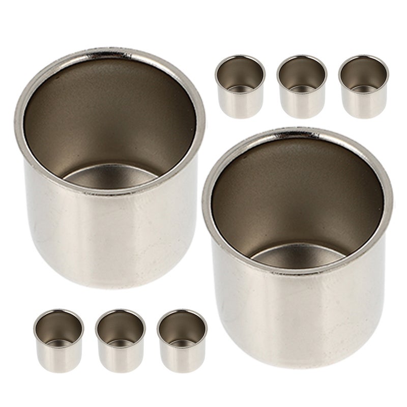 8Pcs Metal Candle Inserts Candlestick Holder Cup Metal Candle Cups Candle Accessories - Image 3