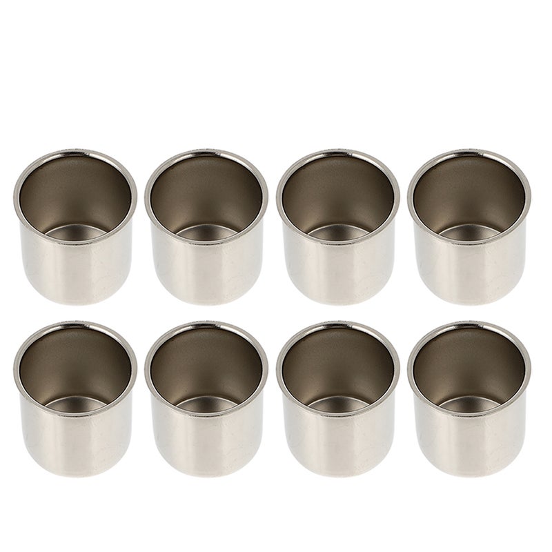 8Pcs Metal Candle Inserts Candlestick Holder Cup Metal Candle Cups Candle Accessories - Image 5