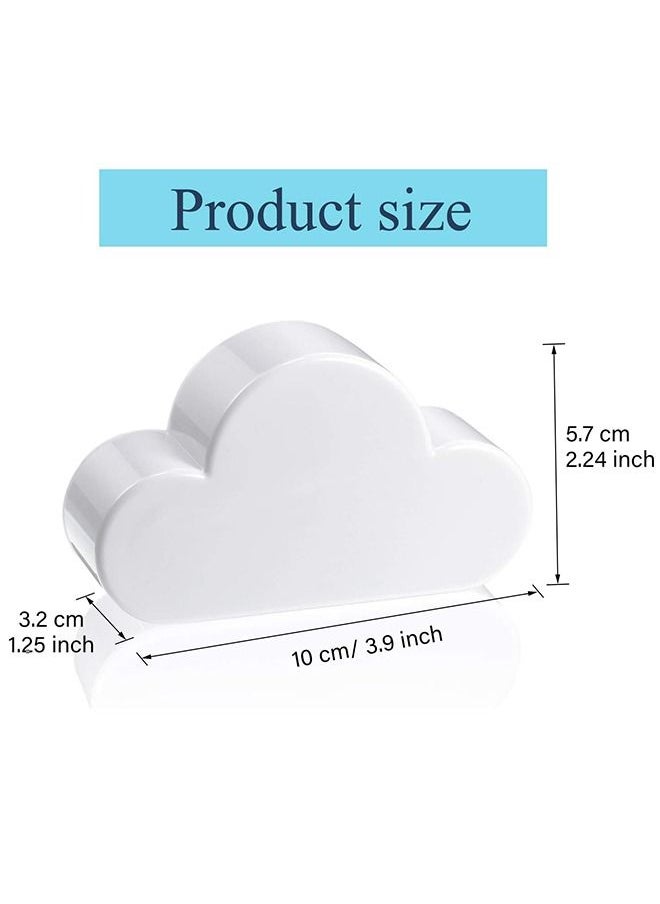 Generic 2Pcs White Cloud Magnetic Key Holder for Wall, Creative Unique Ornament, Novelty Adhesive Lovely Key Hanger Organizer  - Image 2
