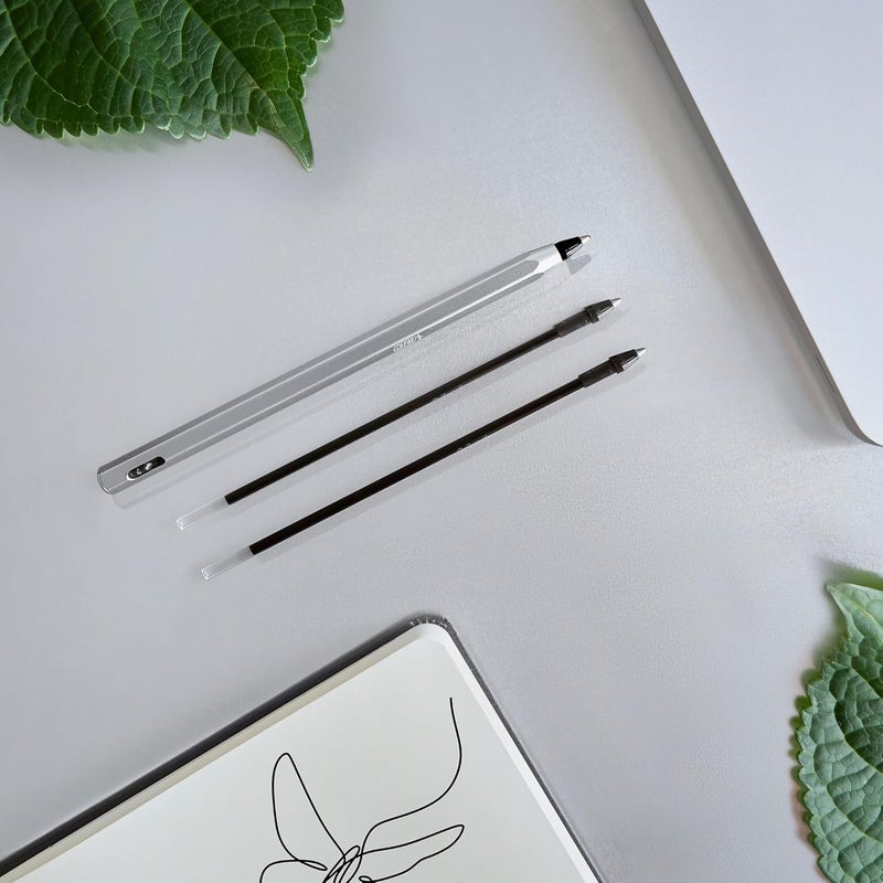 BIC Cristal ReNew Refillable Ballpoint Pen with 2 Black Refills - Eco-Friendly Design - Image 2