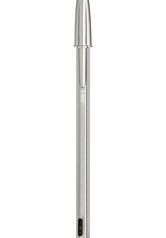 BIC Cristal ReNew Refillable Ballpoint Pen with 2 Black Refills - Eco-Friendly Design - Image 1