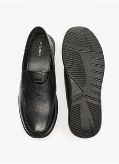 DUCHINI Men's Textured Slip-On Moccasins  - Image 4