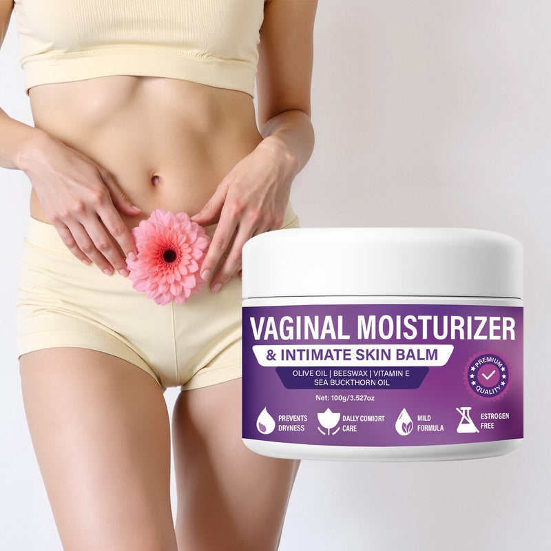 Danliss Large Capacity 100g Plant Extract Intimate Moisturizing Repair Cream, Estrogen-Free Olive Oil and Sea Buckthorn Oil - Image 1