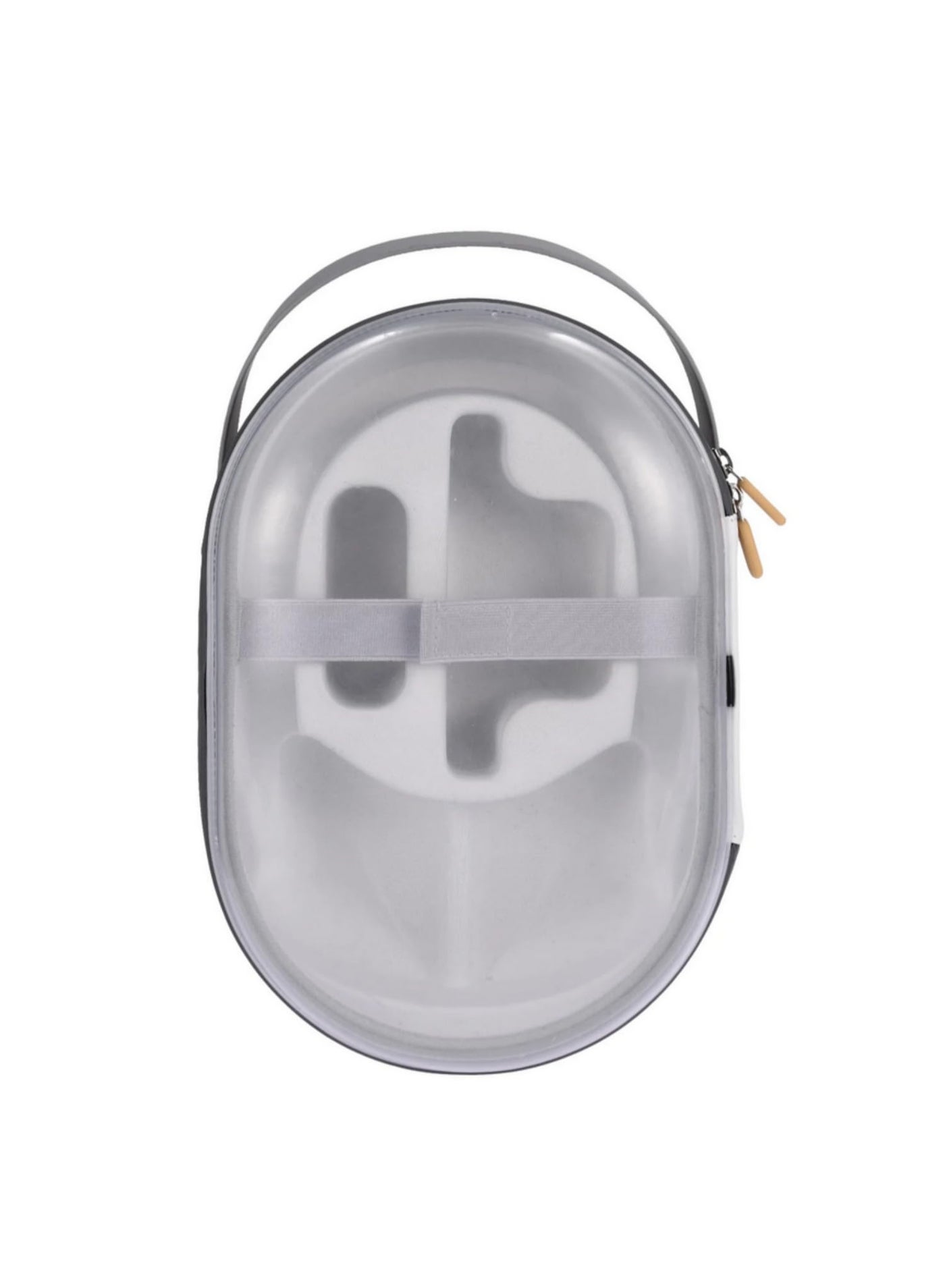 for Vision Pro protective bag Storage Case with transparent outer shell dustproof and shockproof box suitcase (Transparent)