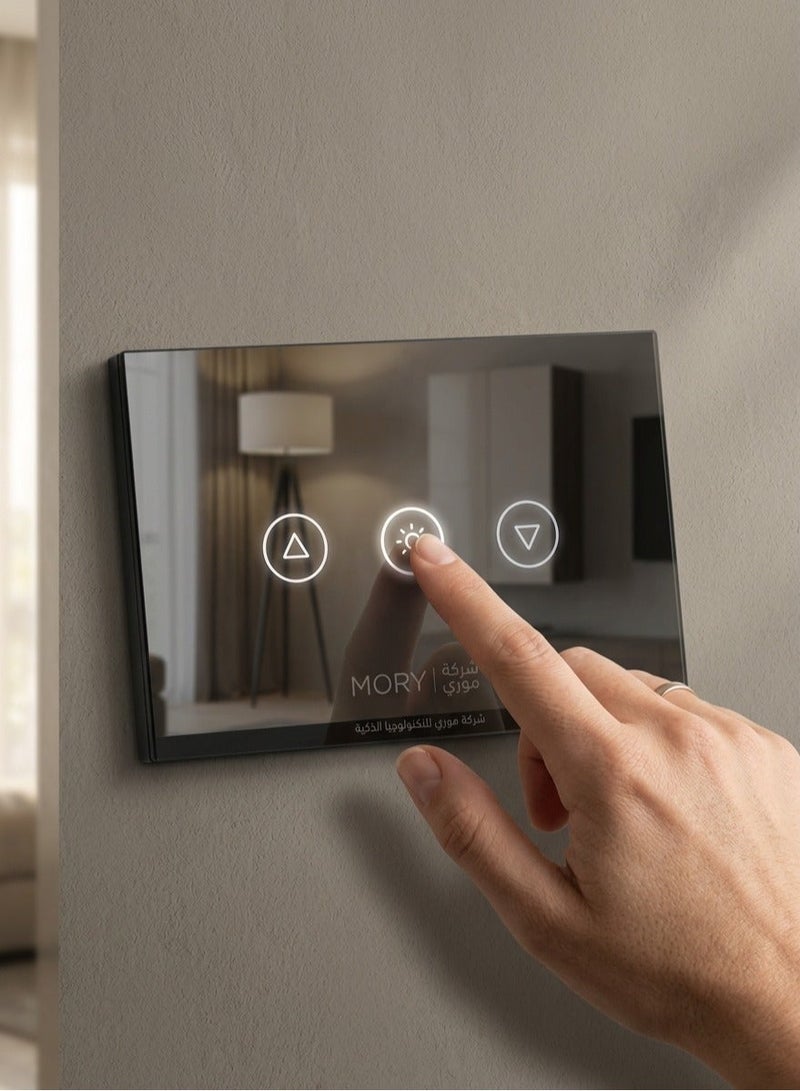 موري مفتاح دايمر انارة تاتش سمارت هوم موري اسود Zigbee -B - Image 1