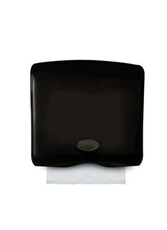 Generic C-Fold Tissue Dispenser | Interfolded Dispensing Mechanism | Durable Plastic Construction | See-Through Transparent Panel | Wall-Mountable | Suitable For Homes, Offices, Hotels, & More 