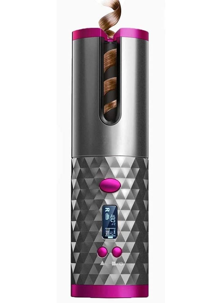 Wireless Automatic Curling Iron, Cordless Auto Curler Restriction with Built-in Rechargeable Battery, Ceramic Professional Hair Curler USB Charging and Rechargeable Portable for Worldwide Travel - Image 1