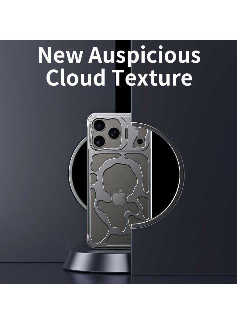 عام For iPhone 17 Pro Breathable Cooling Magnetic Case Metal Lens Holder Case MagSafe Compatible Drop Protection Case - Image 5