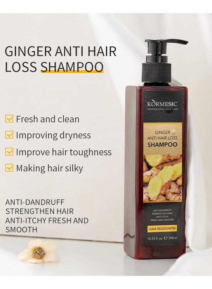 Kormesic شامبو الزنجبيل-300 مل شامبو مضاد لتساقط الشعر - Image 5