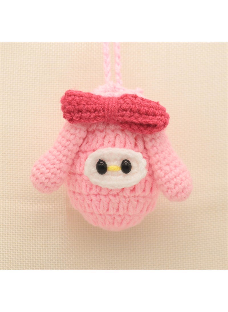 Generic Handmade Knitted Cartoon Fish Egg Bag for Kids Melody [new product] [can hold goose eggs] 