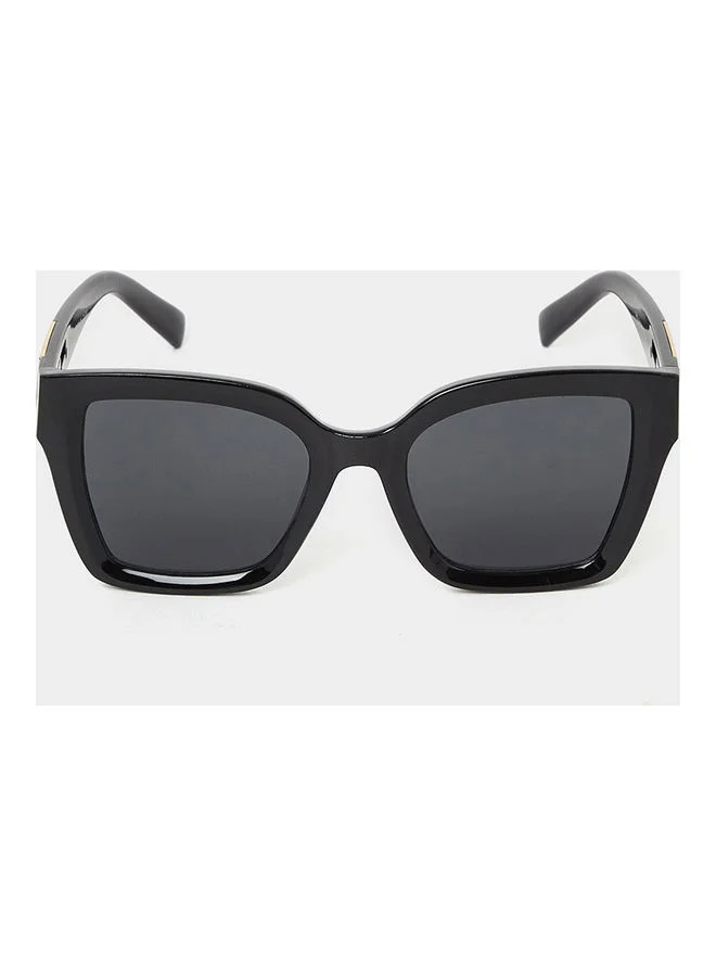 Styli Embellished Temple Square Sunglasses
