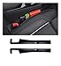 Tioollev 2PCS Car Seat Gap Filler Automotive Seat Organizer Fill The Gap Between Seat and Console Universal Car Storage Box Inserts Fill The Gap Between Seat Console for Coins Wallets Keys Black - Image 2