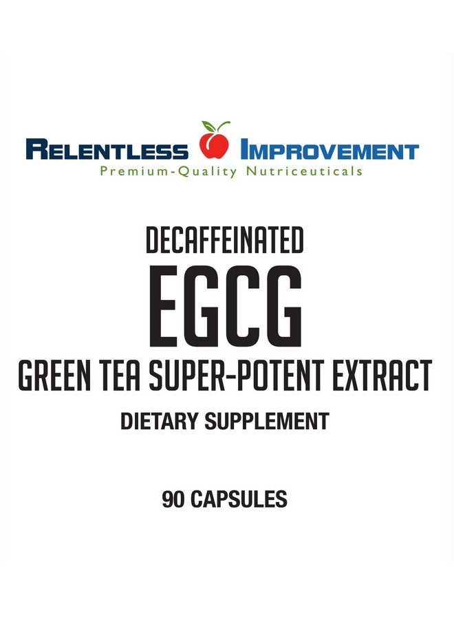 Relentless Improvement Relentless Improvement EGCG Green Tea Extract 90 Capsules 670mg Extract Per Capsule Standardized to 98%+Polyphenols 60% EgCG Very Low Caffeine - Image 2