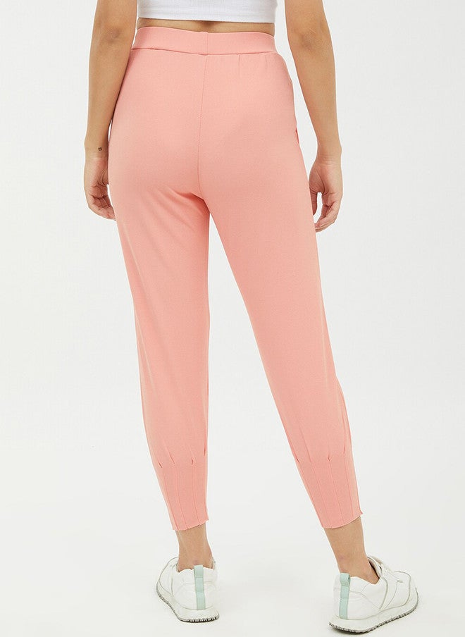 StyleStone Women Pink Regular Fit Solid Joggers - Image 4