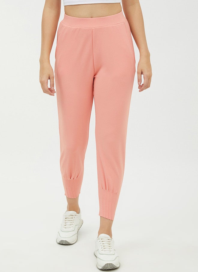 StyleStone Women Pink Regular Fit Solid Joggers - Image 1