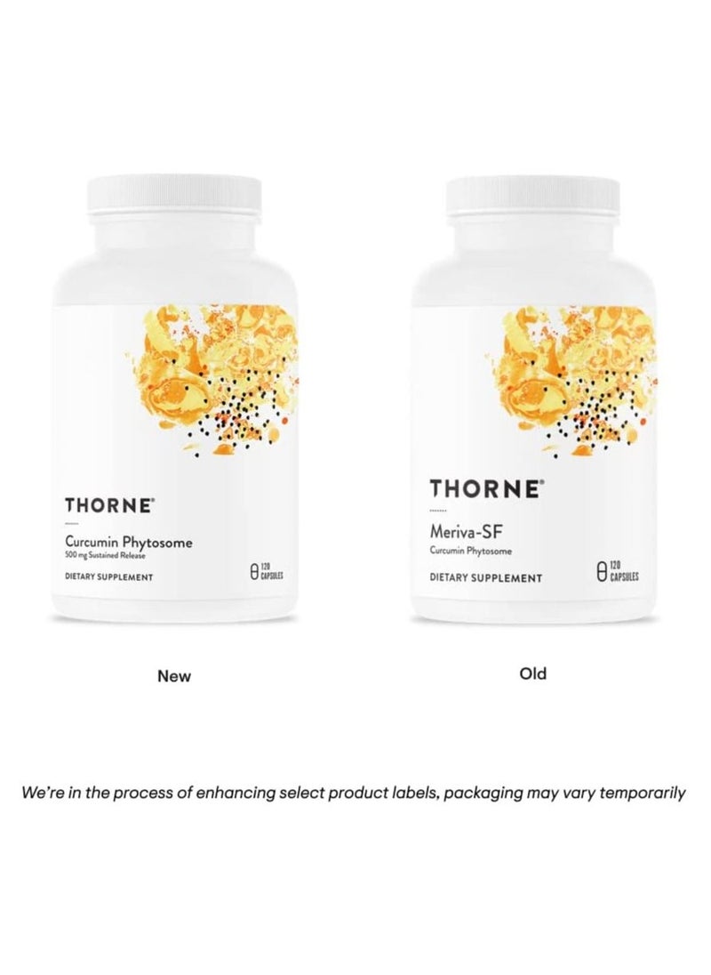 Thorne - Meriva Sf (Soy Free) - Sustained-Released Curcumin Phytosome Supplement - 120 Capsules - Image 1