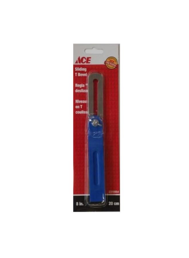 ACE Durable Locking Corrosion-Resistant Sliding T Bevel Blue and Silver 8inch TGZH-8 