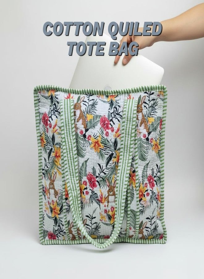 COTSILER Tote Bags Women Lightweight Travel Bag Purse Cotton Shoulder Tote Bag For Shopping Grocery & Beach Bag, Design No 26, Large - Image 5