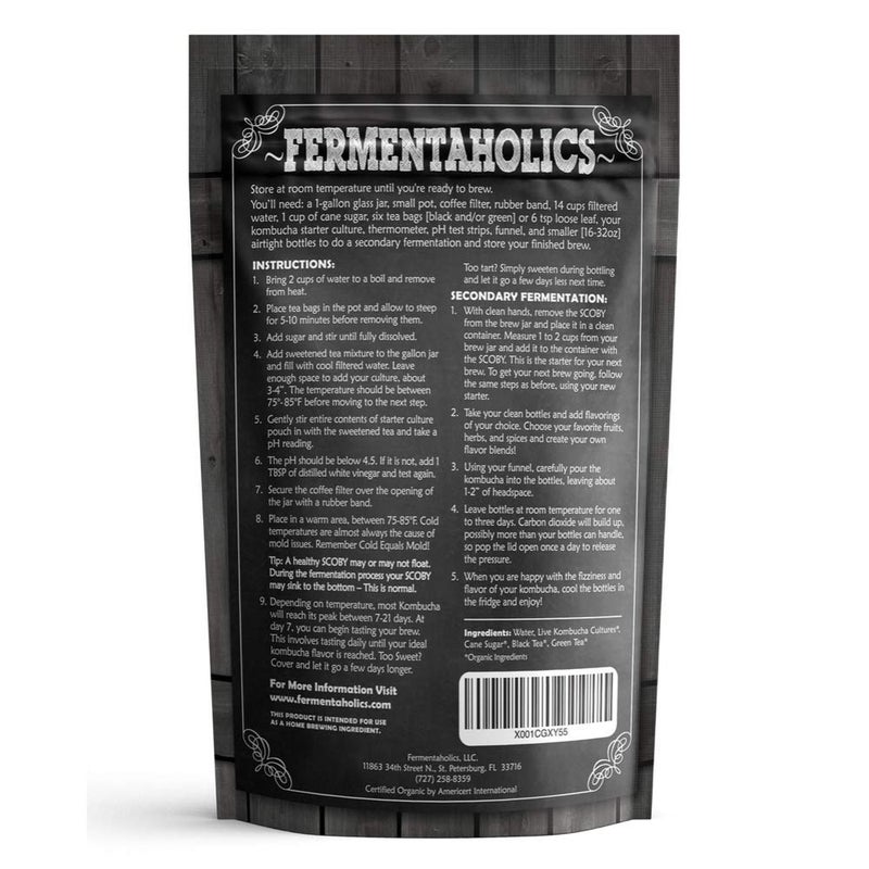 Fermentaholics ORGANIC Kombucha SCOBY With Twelve Ounces of Starter Tea - Live Starter Culture - Makes A One Gallon Batch - 1.5 Cups of Strong Mature Starter Tea - Brew Your Own Kombucha - Image 4