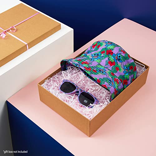 Disney Stitch Sunglasses and Bucket Hat Summer Sun Hat 100 UV Protection Kids Sunglasses Gifts for Girls PurpleMulti - Image 3