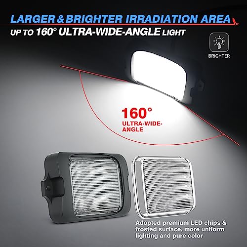 MICTUNING أضواء الصخور LED RGBW القابلة للتوسيع من MICTUNING C3 - 8 وحدات تحكم لاسلكية متعددة الألوان مع تطبيق بلوتوث وصندوق تحكم (قابلة للتوسيع حتى 32 وحدة)  - Image 4