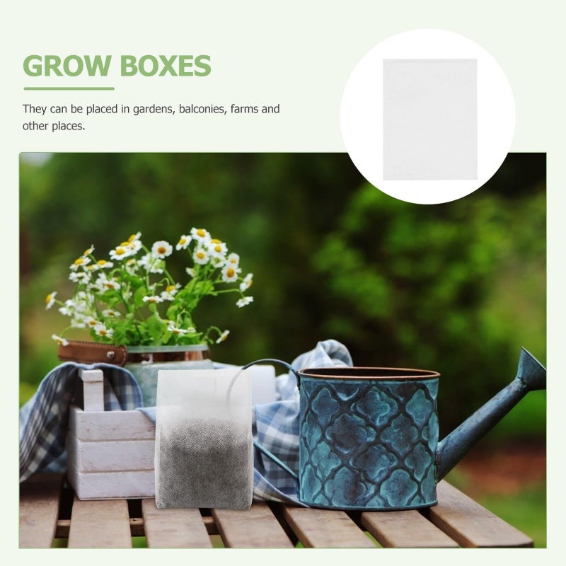 500 Pcs Non Woven Plant Grow Bags 8x10cm Degradable Seedling Pouches - Image 4