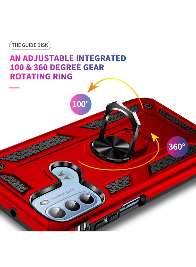 erorex Case For Motorola Moto G31 / G41 Shockproof TPU + PC Phone Case with Holder  - Image 3