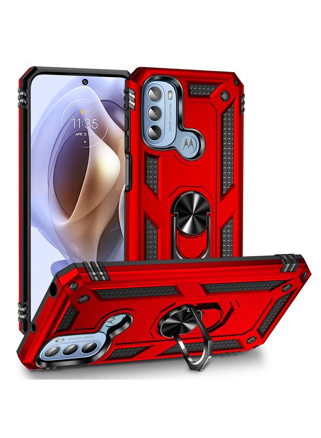 erorex Case For Motorola Moto G31 / G41 Shockproof TPU + PC Phone Case with Holder  - Image 1