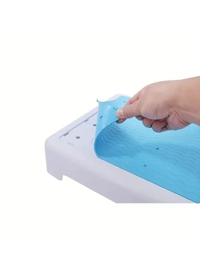 White And Gray Heavy Duty Step Stool 440lb Capacity Non Slip Folding Step Stool For Adults - Image 5