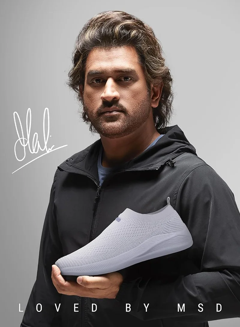 أسيان حذاء جري رجالي رمادي