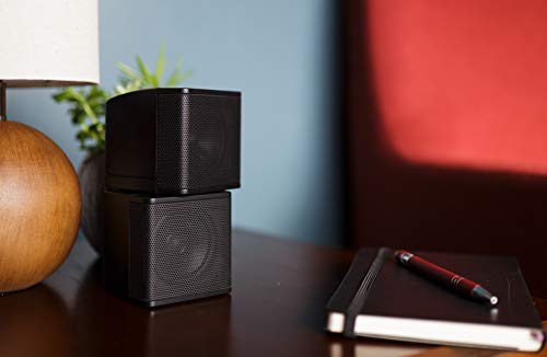 Pure Resonance Audio MC2.5B Dual 2.5” Swiveling Surround Sound Mini Cube Speaker (Pair, Black) (Without Brackets) - Image 2