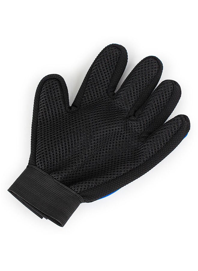 NIBEMINENT Two-Sided Pet Grooming Glove Blue/Black 22 x 13cm - Image 2