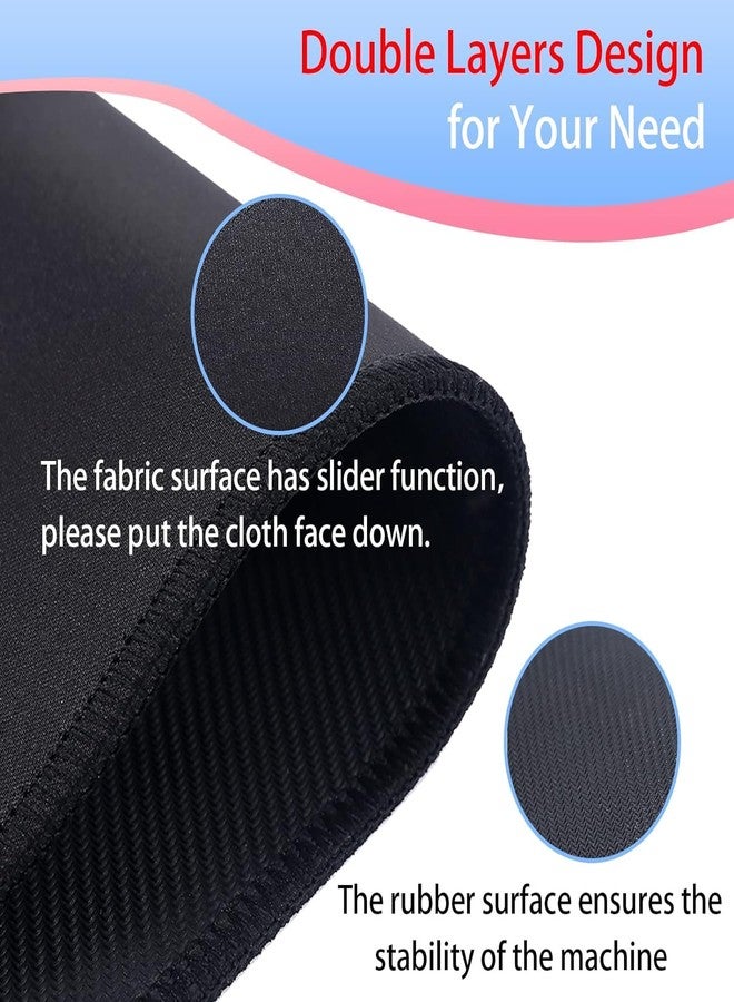 QEES Coffee Maker Mat For Countertops,Appliance Sliders for Kitchen Appliances,Small Appliance Coffee Maker Slider,Coffee Machine Mat Sliding Tray.Coffee Accessories.Black Appliance Slider mat. (Medium) - Image 3