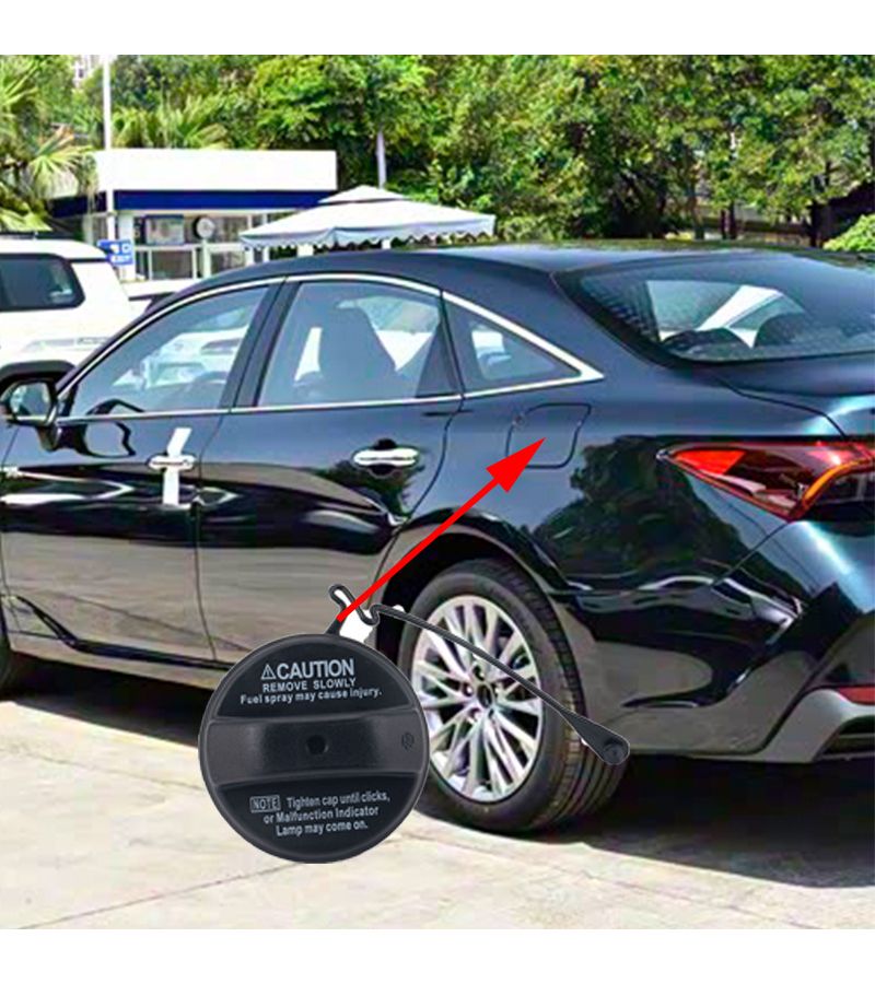 Compatible Fuel Tank Cap for Toyota 77300 3504 Black - Image 2