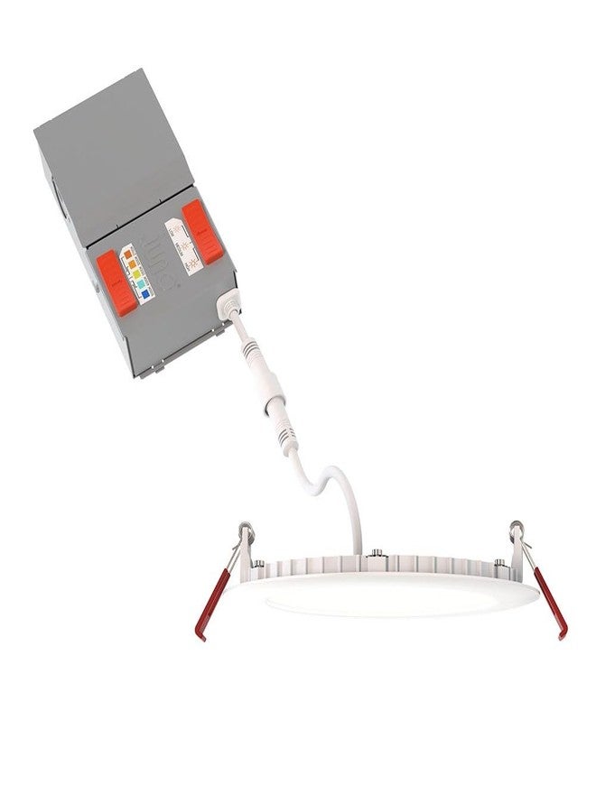 Juno WF6 ALO20 SWW5 90CRI MVOLT MW M6 Wafer LED Downlight Canless Switchable White 2700K-5000K, Adjustable Lumens, Flat Edge, Matte White, 6" - Image 5