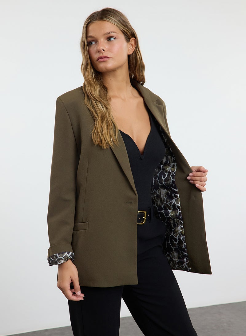 trendyol Regular Lining Detailed Woven Blazer Jacket Twoaw20Ce0316 - Image 2
