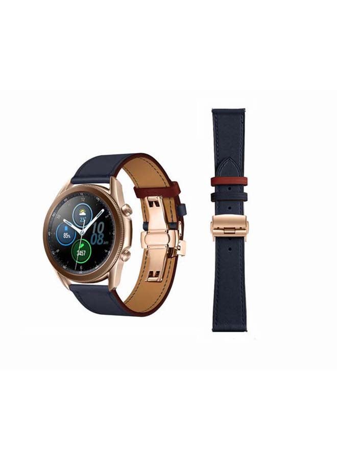 Perfii Genuine Leather Replacement Band for Samsung Galaxy Watch3 45mm Multicolour - Image 1