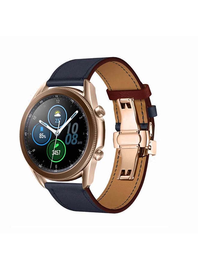 Perfii Genuine Leather Replacement Band for Samsung Galaxy Watch3 45mm Multicolour - Image 2