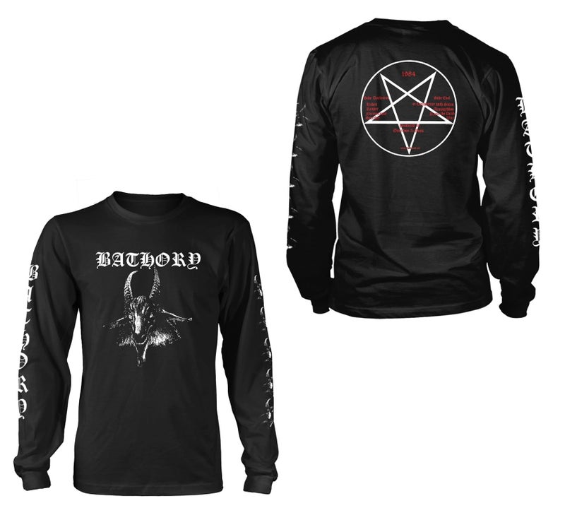 Merch2rock Bathory Men's Goat Long Sleeve T-Shirt Black Small | Officially Licensed Merchandise - Image 1
