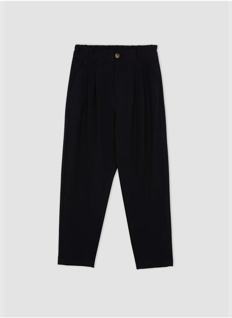 DeFacto Slouchy Fit High Waisted Ankle Chinos