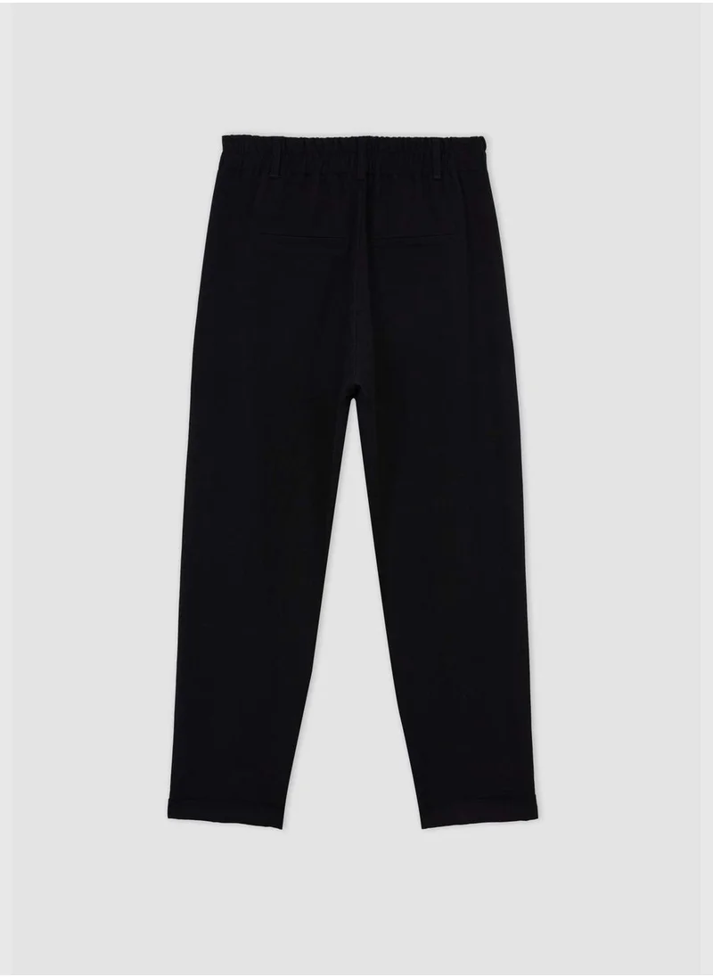 DeFacto Slouchy Fit High Waisted Ankle Chinos