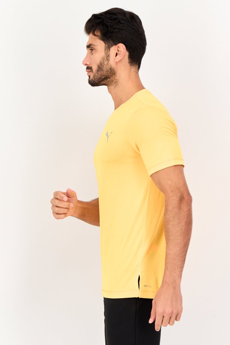 PUMA تي شيرتات جري قصيرة الأكمام للرجال، برتقالي - Image 2