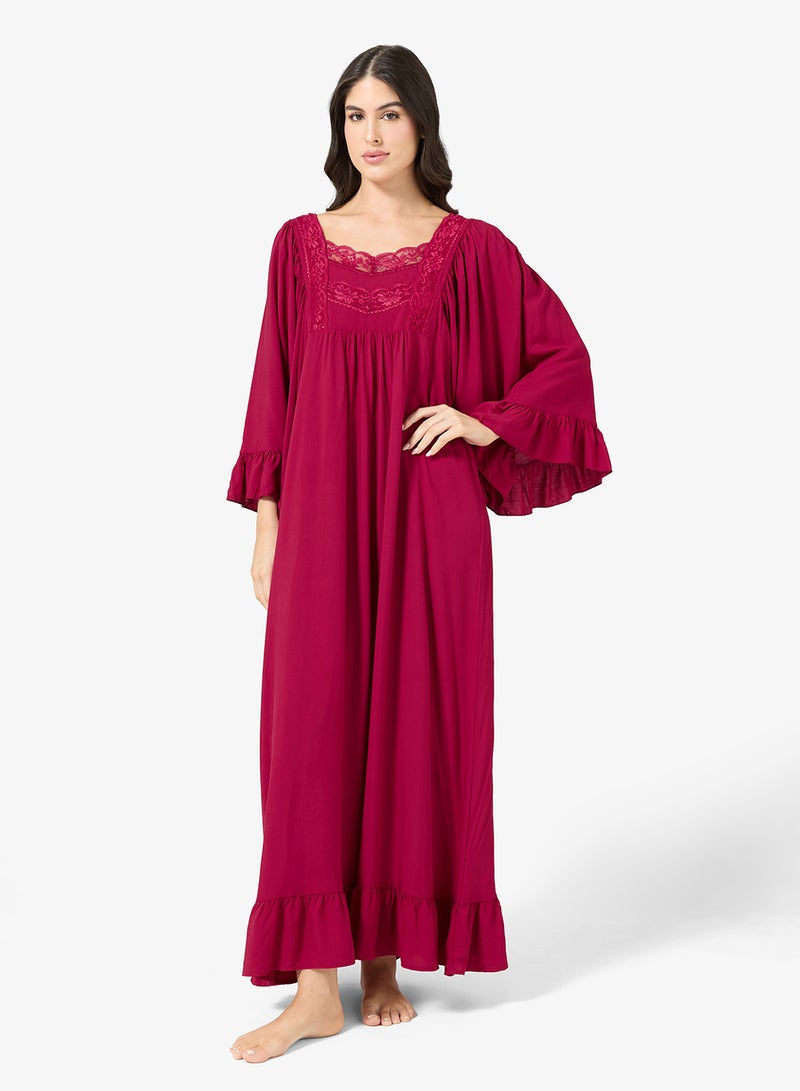 خزانة قميص نوم مزين بالدانتيل - Image 4