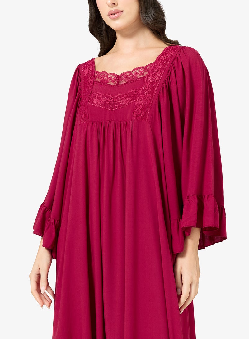 خزانة قميص نوم مزين بالدانتيل - Image 3