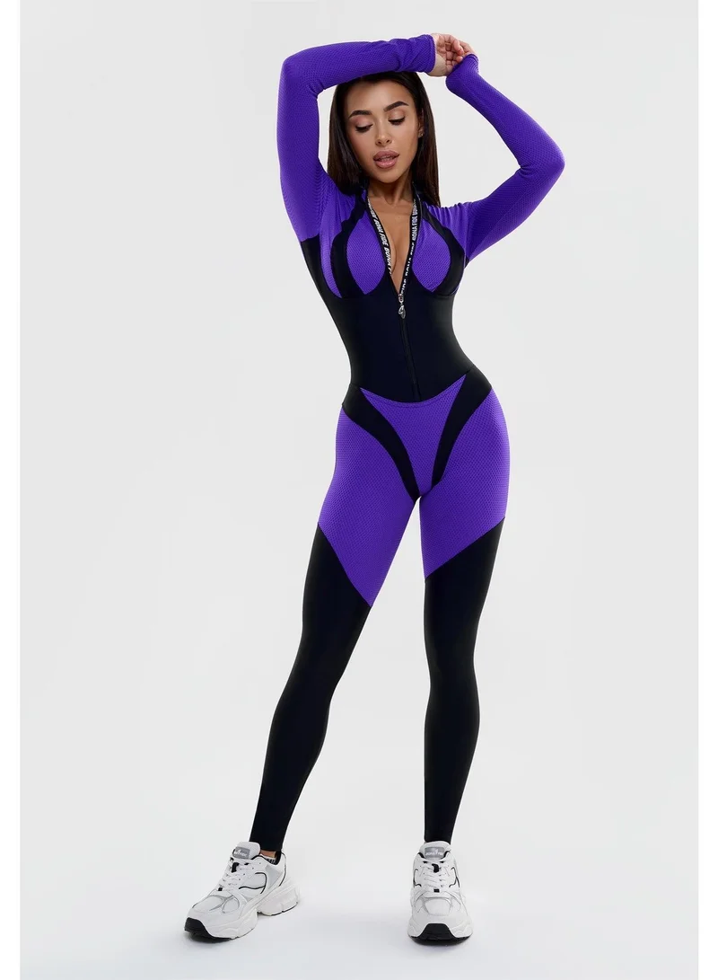 Bona Fide Mistress Purple Mistress Gym Jumpsuit for Women | Best Price UAE